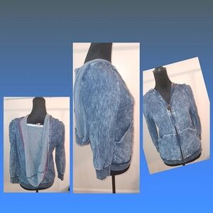 Jean style hoodie jacket CLEARANCE